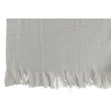 Plaid frange J-Line gris en polyester, vue d'ensemble