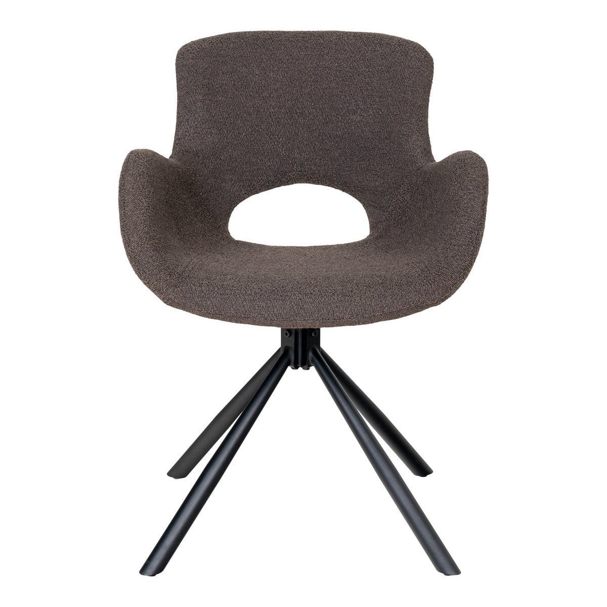 Détail du tissu bouclé champignon de la chaise Amorim