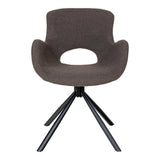Détail du tissu bouclé champignon de la chaise Amorim