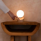 Lampe rechargeable Morris marron clair