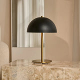 Lampe de table Lola dorée et noire