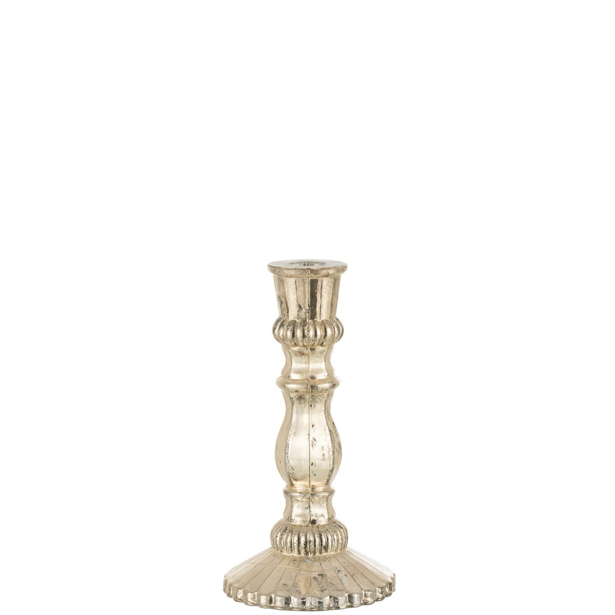 Emballage du bougeoir J-Line Oriental en verre argenté