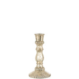 Emballage du bougeoir J-Line Oriental en verre argenté