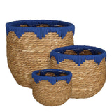 Ensemble de paniers à plantes Jorck Bleu - vue d'ensemble avec design élégant