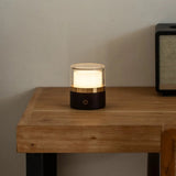 Lampe rechargeable Leo marron foncé
