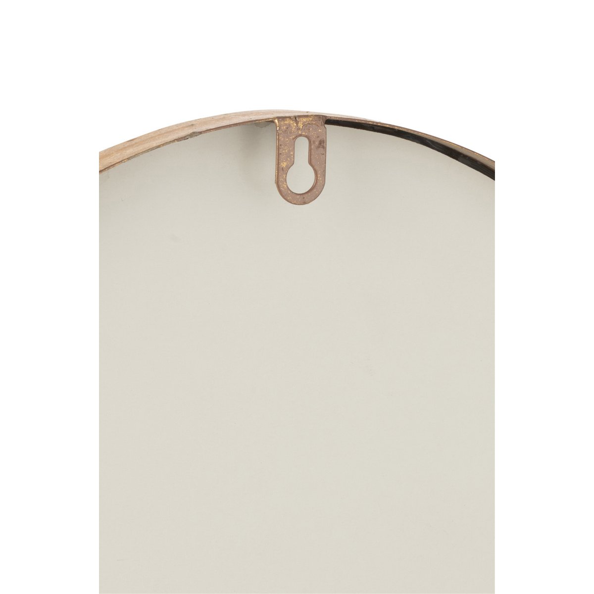 Miroir J-Line doré, détail du cadre en verre