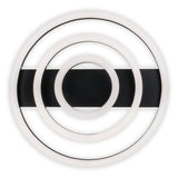 LED DE PLAGE CCT LED "circulo" en métal noir et en plastique de couleur sable Ø 60 cm