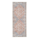 Tapis de Couloir Havana en bleu et orange, vue d'ensemble