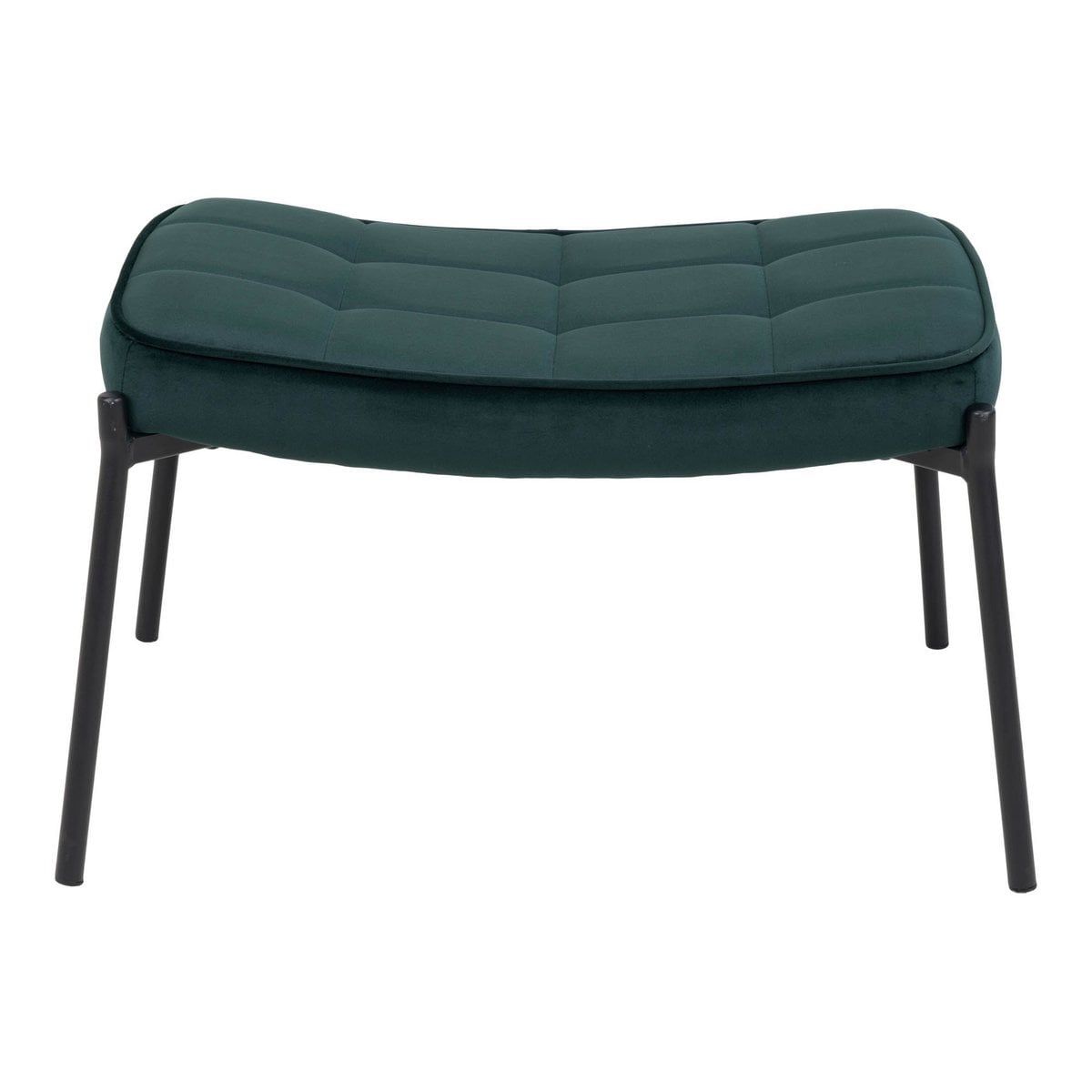 Pieds en métal noir du repose-pieds Glasgow, design moderne