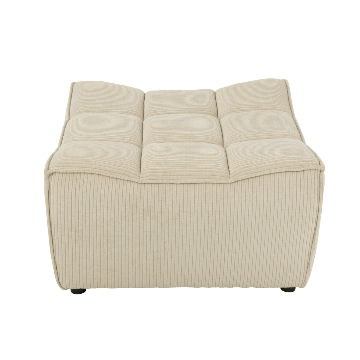 Vue latérale du pouf Grid J-Line, mettant en valeur le design scandinave