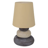 Détail de la texture en céramique de la lampe Stoney
