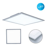 Panneau d'assemblage LED "Nicola", lampe de montage en métal et en plastique avec des LED fermement construites en blanc neutre, panneau pour l'intérieur 45 x 45 cm