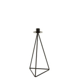 Bougeoir Christian noir grand