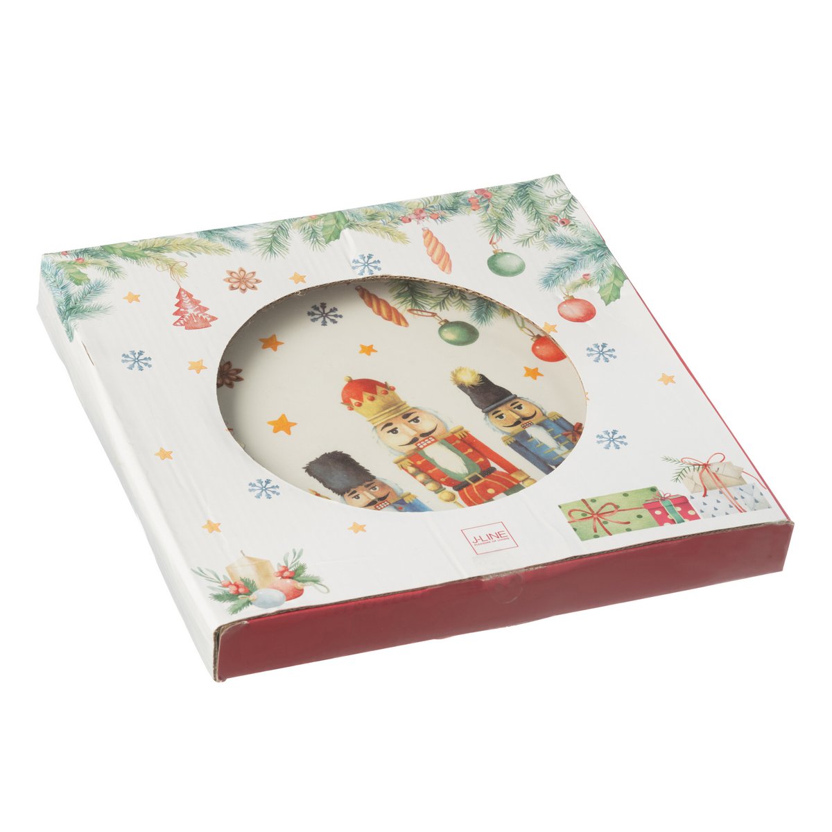 Détail de l'assiette Casse-Noisette en céramique, design élégant