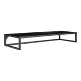 Étagère Vita en acier noir, détail du design minimaliste et moderne.