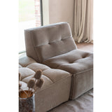 Pouf J-Line Grid, ambiance salon moderne