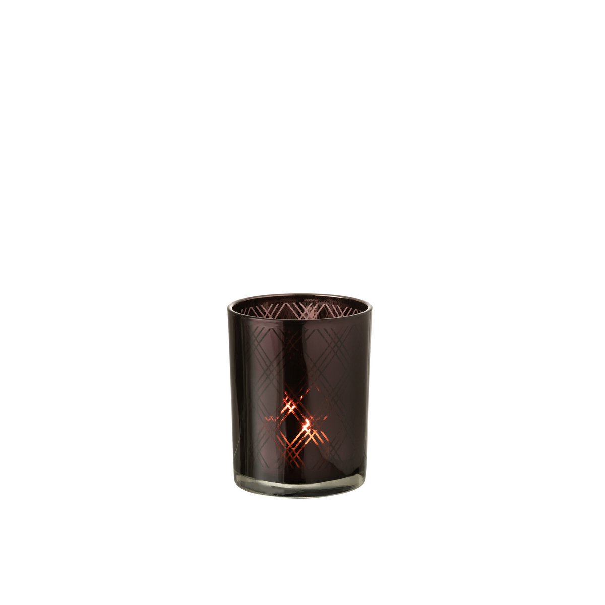 Photophore J-Line Diamond, détail du verre sculpté
