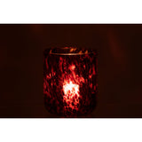 Détail du motif tacheté de la lanterne J-Line, en verre