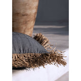 La Housse de Coussin Cotton Bonita - Noir Naturel - 60x60
