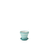 Pot de fleurs J-Line Liline en céramique multicolore, style boho