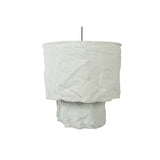 Lampe en Lin Olivia M vieux bleu - détail du tissu en lin