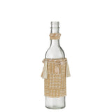 Bouteille J-Line en verre naturel sur une table, mettant en avant son design élégant