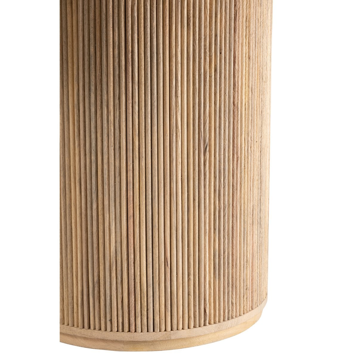 Détail du bois naturel de la table Vincent J-Line