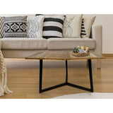 Table d'appoint 56 x 47 cm table basse de table de salon bon cadre en métal noir - blanc blanc
