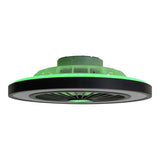 Loucles de plafond LED + ventilateur "Arioso" Ø 54 cm, en métal et en plastique, avec de nombreuses fonctions