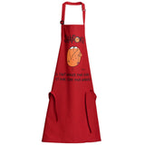 Tablier de cuisine Shadoks Glouton recyclé Rouge 72 x 90