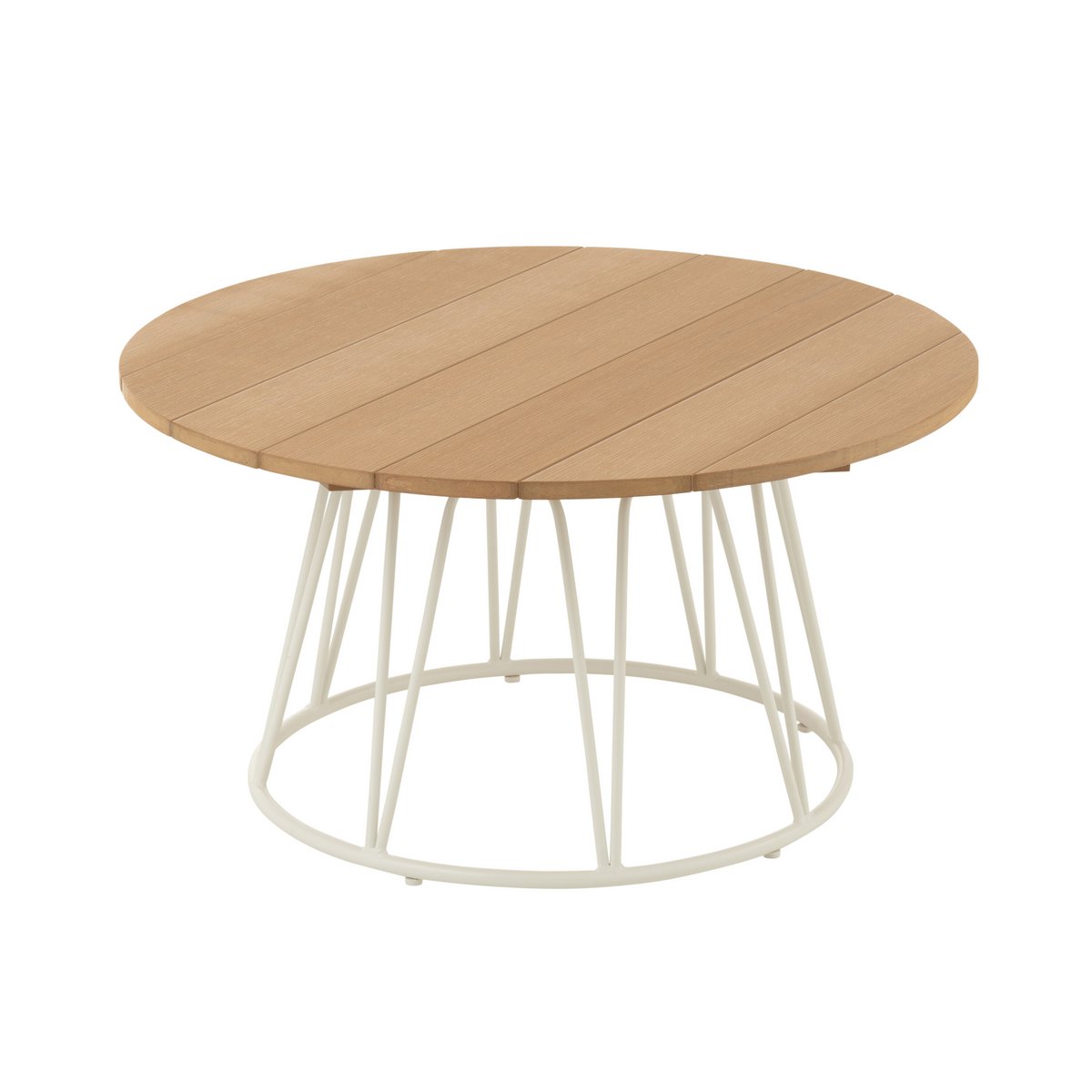 Détail de la finition blanche de la table J-Line Zoa