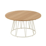 Détail de la finition blanche de la table J-Line Zoa
