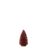 Détail du sapin de Noël J-Line en plastique rouge