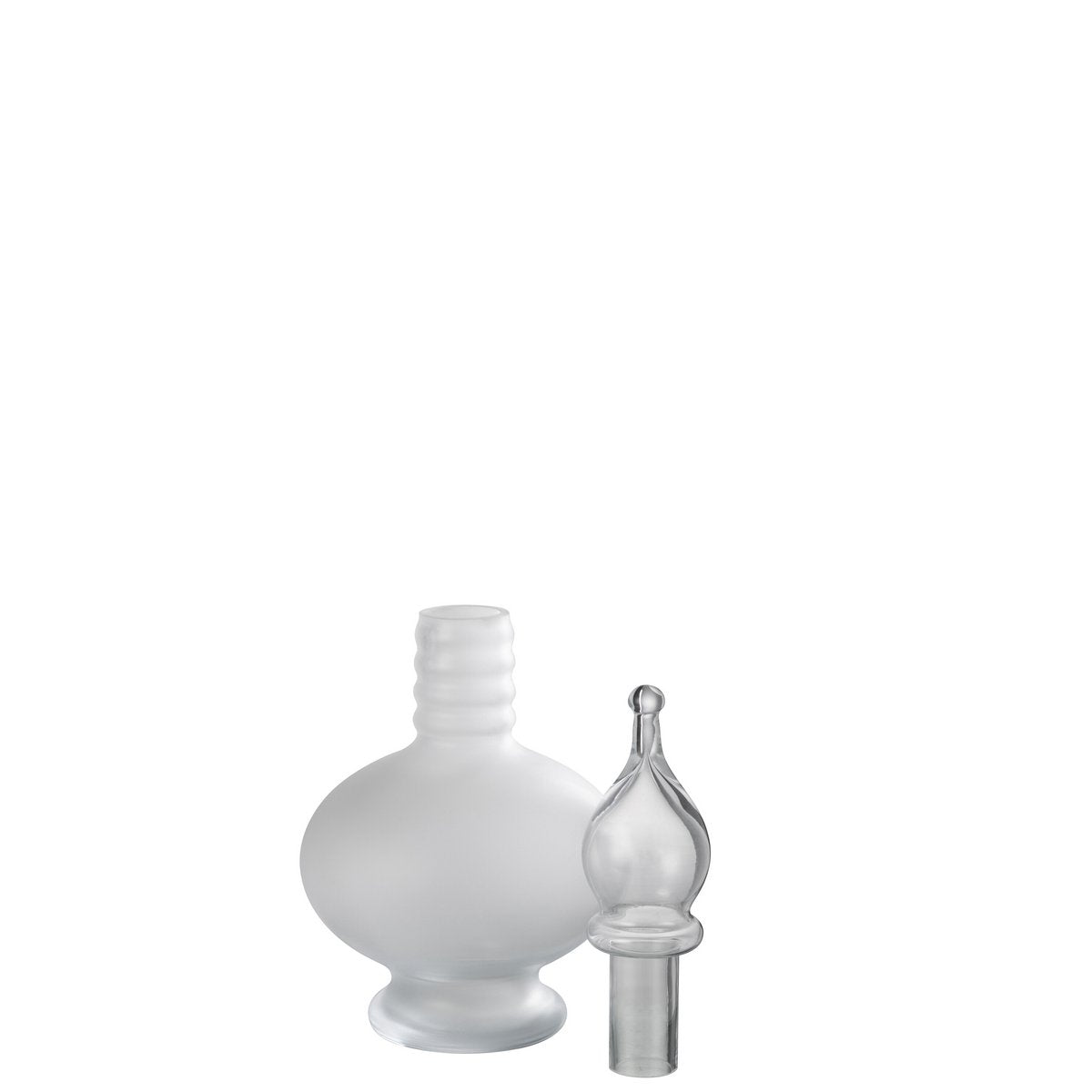 Vase Joey sur une table, mettant en valeur son élégance.