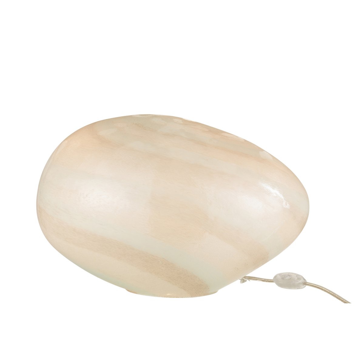 Lampe J-Line Pearl Oval - vue de face avec éclairage doux