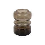 Vase Maravillo en verre marron avec design sculptural