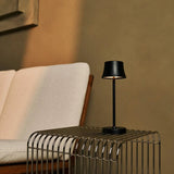 Lot de 8 lampes de table rechargeables noir minuit avec station