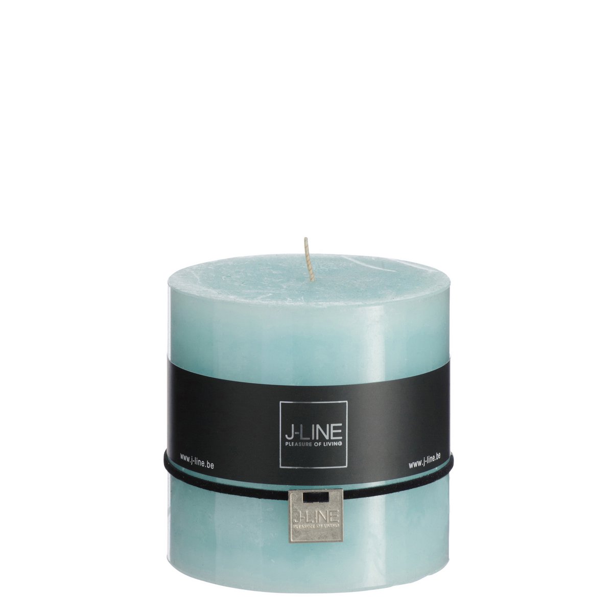 Bougie cylindrique bleue J-Line, design élégant et classique