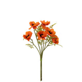 Bouquet Coquelicot J-Line en plastique orange, détail des fleurs