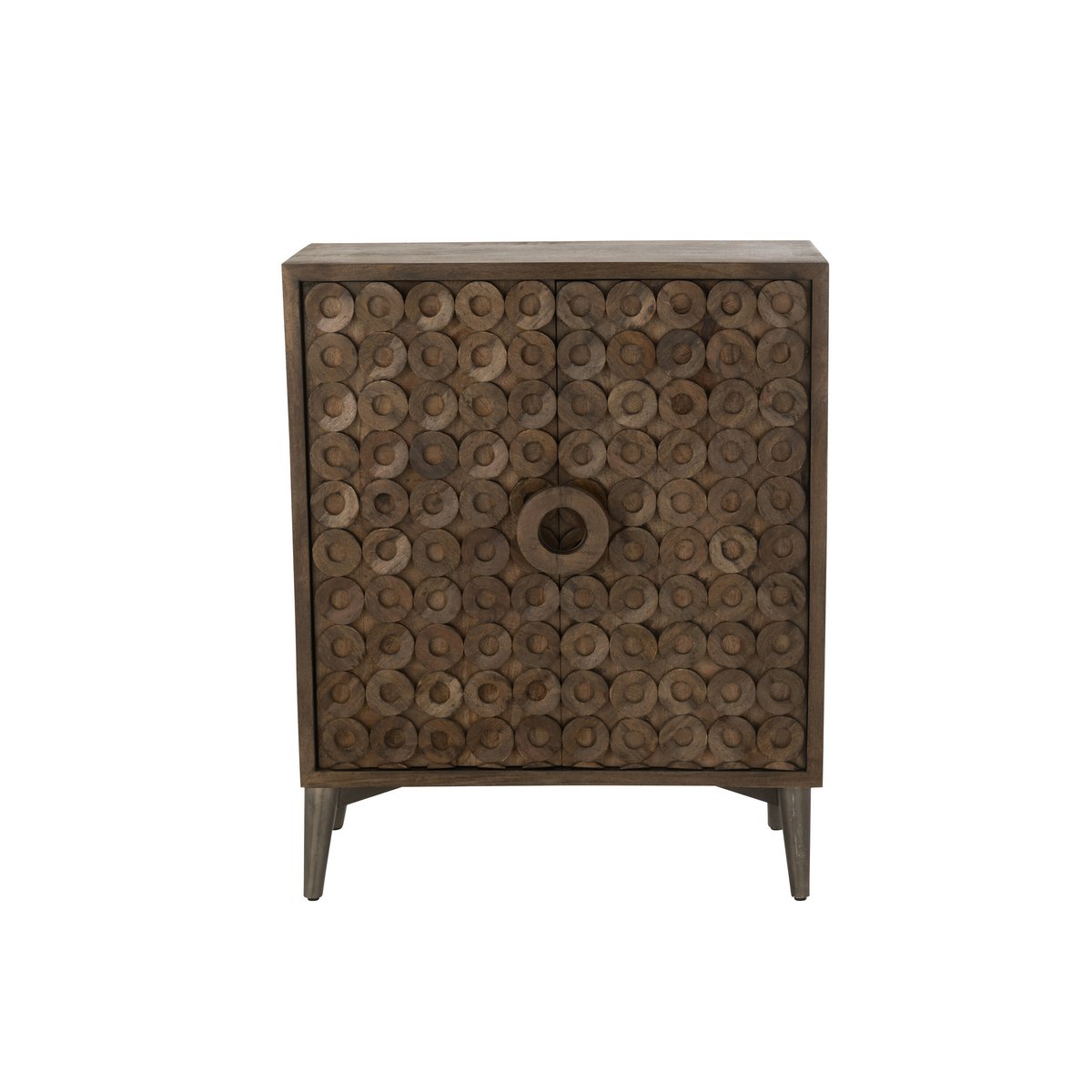 Armoire J-Line 2 portes en manguier marron - vue avant