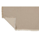 Détail des franges du plaid J-Line en coton