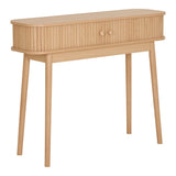 Nikko Console Table - Vue latérale montrant les dimensions