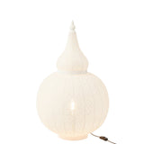 Lampe J-Line Aladin en métal blanc, vue de face