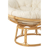 Détail du tissu en rotin naturel du canapé J-Line Celine