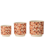 Détail du pot de fleurs Trivial J-Line, céramique moderne et élégante