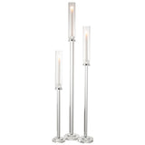 Bougeoir J-Line Moira - verre - transparent - grand