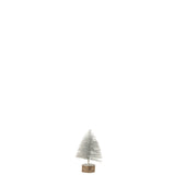 Sapin de Noël décoratif J-Line argenté, extra petit, avec finition brillante