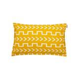 Coussin Emma ocre/écru 50x30