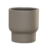 Cache-pot Roskilde taupe en fibre de pierre beige