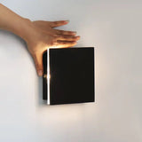 Applique murale noire en bois rechargeable dimmable